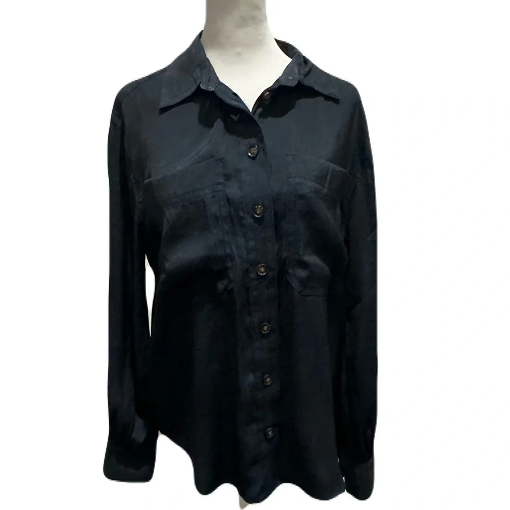 BANANA REPUCLIC Balloon Sleeve Utility Shirt - Picture 5 of 10